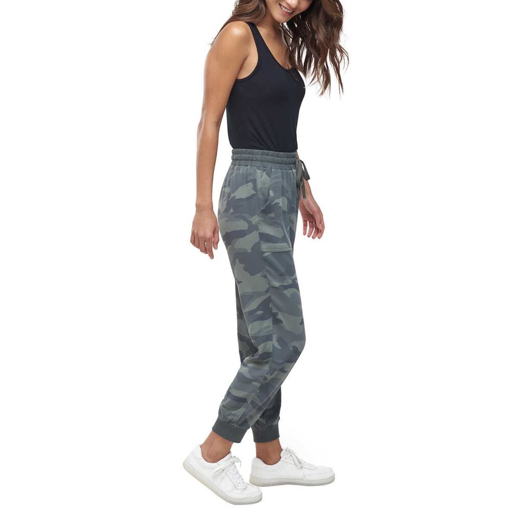 NWT Splendid Ankle Cuff Relaxed Fit Active Pants Camo Print Woven Casual Joggers - Picture 4 of 10
